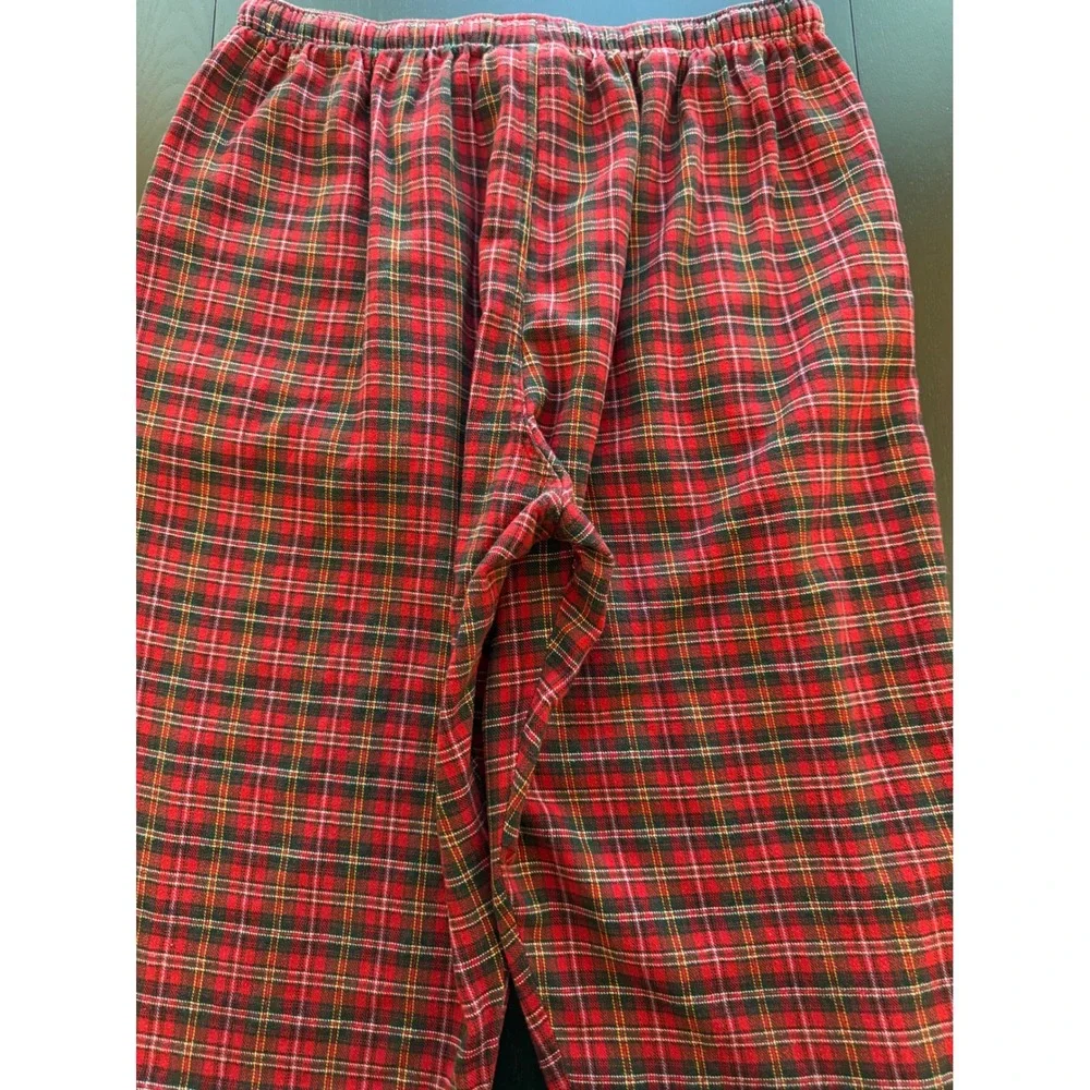 Ralph Lauren Polo Sleepwear Pajama Pants Mens L (36-38) Red Plaid Loungewear PJs